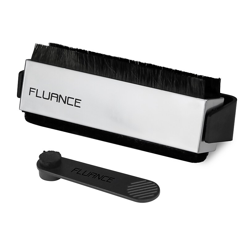Fluance Vinyl Record Cleaning Kit: Velvet LP Brush and Stylus Brush (VB52) image 1