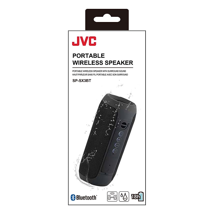 JVC True Wireless Bluetooth Portable Stereo Speaker, Water