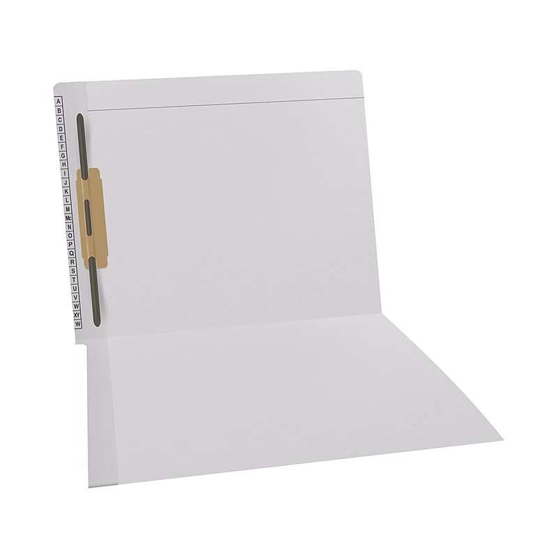 Medical Arts Press Reinforced Classification Folder, 1 3/8" Expansion, Letter Size, White, 50/Box (F1170-WHT-1) image 1