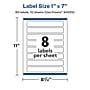 Avery Laser/Inkjet Rectangle Multipurpose Labels, 1" x 7", Clear, 80/Pack (94225)~#|#~61F95844-0B47-49AA-B77EDE15E3145144_sc7