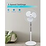 Black & Decker 18" Oscillating Pedestal Fan with Remote, 3-Speed, White (BDSF18MW)~#|#~61FA5E76-47C2-4178-8475CFCC0AED28DA_sc7