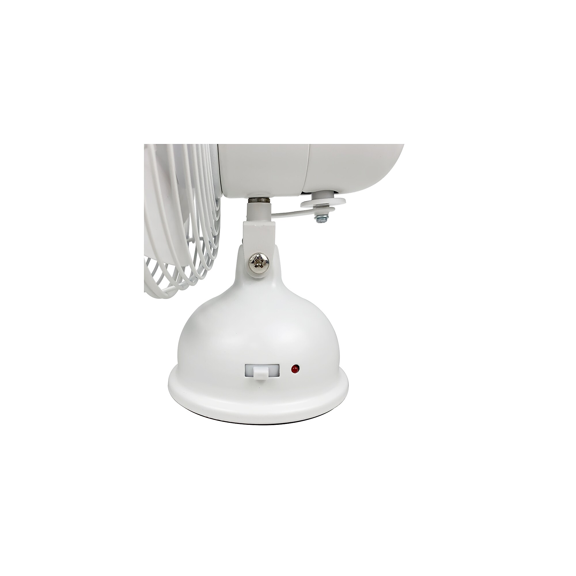 Good Housekeeping Retro 5″ Oscillating Desk Fan, Matte White (92522) Sansujyuku sansujyuku.com