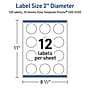 Avery Laser/Inkjet Circle Multipurpose Labels, 2" Dia., White, 120/Pack (S00D2G)~#|#~62050E8E-B093-4D8A-A9C22F1B398FCAF8_sc7