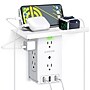 Overtime Wall Outlet Shelf, 8 Outlets and 3 USB Ports, Surge Protector, White (OTWP8O3USB)~#|#~620577BE-E296-4963-AB109B221B438A37_sc7