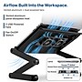 Uncaged Ergonomics WorkEZ Cool 16" Laptop Cooling Stand with 2 Fans, 3 USB Ports, Black (WECB)~#|#~6207A4AE-65D5-49A4-BF1C2CB8B57CF834_sc7