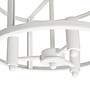 Lalia Home 3-Light 13" Farmhouse Glass and Metallic Accented LED Semi-flushmount, Matte White (LHM-1000-WH)~#|#~620C6134-6784-409F-8B9EC414F95ED6B8_sc7
