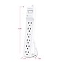 CyberPower B604 Essential 6-Outlet Surge Protector, 4 ft. Cord, 600J Surge Suppression, White~#|#~620E5294-2302-4128-B17590A37674A8C9_sc7