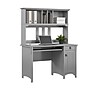 Bush Furniture Salinas 48"W Small Computer Desk with Hutch, Cape Cod Gray (MY72308-03)~#|#~62105E84-69DA-484B-94656CBB137FAC1E_sc7