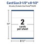 Avery Integrated Cards, 2.5" x 8.5", Glossy White, 50/Pack (95329)~#|#~6212CC31-D509-4A79-9E65DD8C69D5A794_sc7