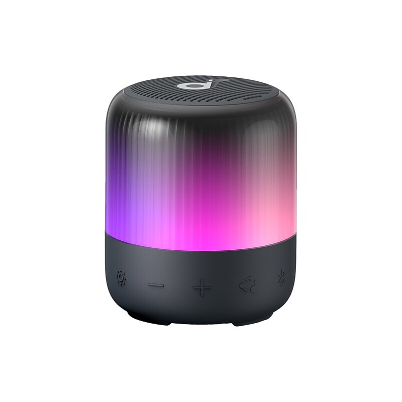 Anker Soundcore Glow Mini Wireless Bluetooth Speaker System, WaterProof, Black (A3136011) image 1