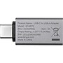 USB Type-C to USB Type-A Adapter, Male to Female, Gray, 2/Pack (ACA979GL)~#|#~621B07C9-0A64-48FF-8FE1363C0AC484CA_sc7