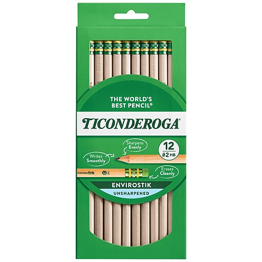 Ticonderoga Wooden Pencil, #2 Soft Lead, Dozen (X96212X) | Staples