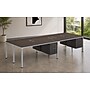 Boss Office Products Simple System 66"W Desk with Pedestal, Driftwood, 4/Set (SGSD016-202)~#|#~621DB6A1-EB74-430C-A20DF0A9B8B083F7_sc7