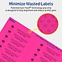 Avery Laser/Inkjet Rectangle Multipurpose Labels, 2/3" x 3-7/16", Neon Magenta, 2400/Box (94210)~#|#~621F685C-D915-4814-A0693687069382FD_sc7