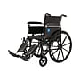 Medline Guardian K3 Manual Wheelchair, 18" Seat Width, Flipback Full Length Arms, Black (K3186N44E)~#|#~621F7F44-7A3E-4F1B-A64DC131B5C98C54_sc7