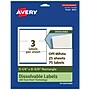 Avery Dissolvable Rectangle Multipurpose Labels, 3-1/4" x 8-3/8", Off-white, 75/Pack (94251)~#|#~6220B7BE-79D2-47A2-8A94B2AE601CAC8E_sc7