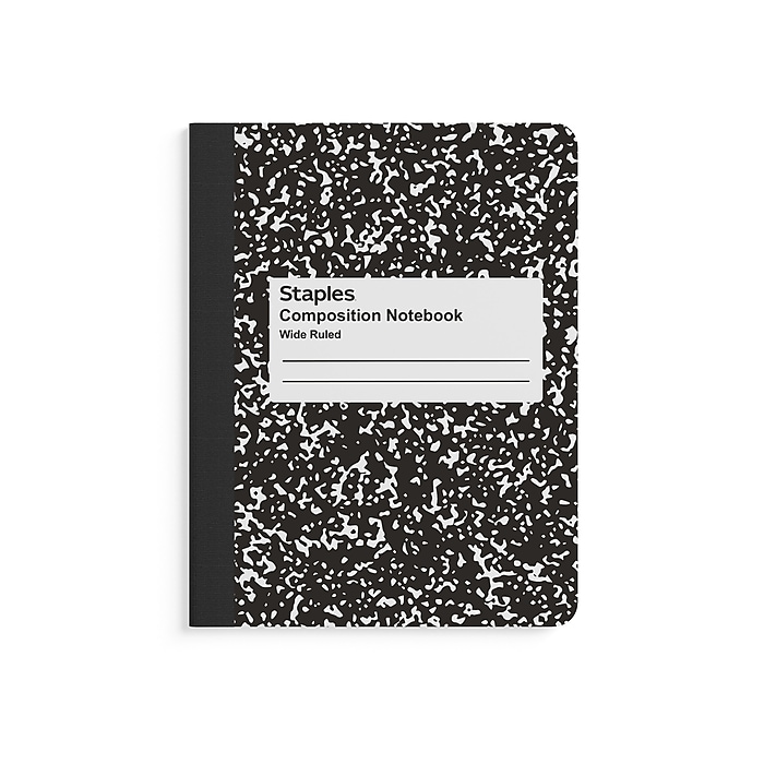 Black and white composition notebook