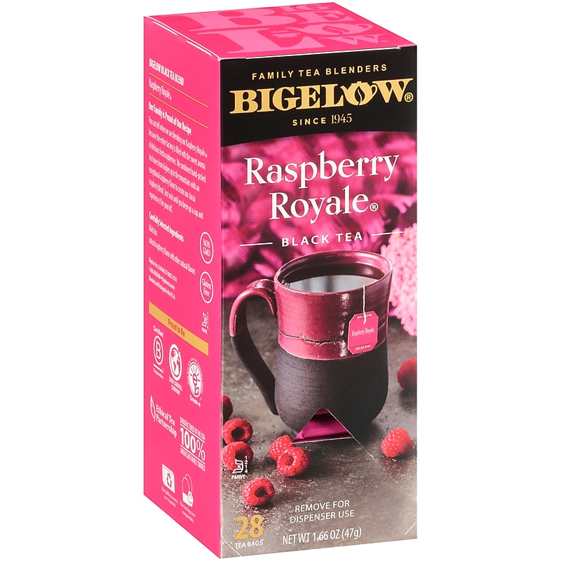 Bigelow Raspberry Royale Black Tea Bags, 28/Box (RCB003401) image 1