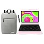 LINSAY 12" Octa Core Tablet, 8GB RAM, 256GB Storage, Android 14, Bundled with Pink Keyboard Case, Backpack and Stylus Pen~#|#~62283C42-83DD-400B-BBDFB0D8DE2A83A0_sc7