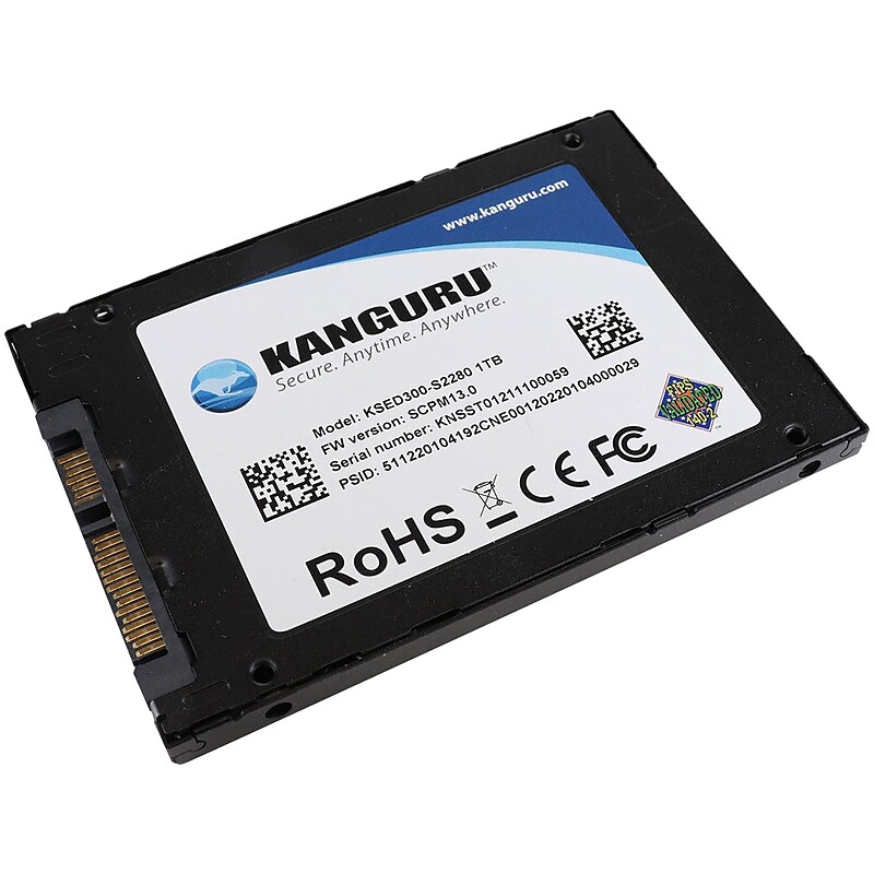 Kanguru Defender Opal SED300 500GB 2.5" SATA Internal Solid-State Drive, 3D TLC NAND (KSED300-SATA-500G) image 1