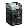 Mind Reader 4-Compartment Metal Desk Organizer, Black (MESHMINI-BLK)~#|#~622CB5A3-9B7C-4825-AB49BC81E66A44E3_sc7