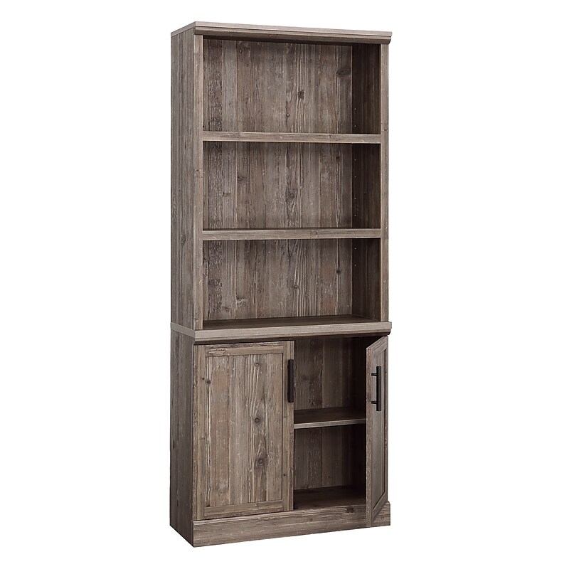 Sauder Aspen Post 71"H 5-Shelf Bookcase, Pebble Pine (433965) image 1