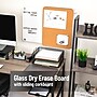 Mind Reader Wall Mounted Glass Dry Erase Board with Sliding Corkboard, Bulletin Board, White (CORKSLIDE-WHT)~#|#~6231AE41-97CA-4936-9D75D8667D0C0994_sc7