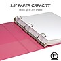 Samsill Earth's Choice Plant-Based 1.5" Durable View Binders, 3-Ring, Made in USA, Assorted Fashion Colors, 4/Pack (MP48659)~#|#~623607B9-E0A7-4542-B4FBCE3A31524EED_sc7