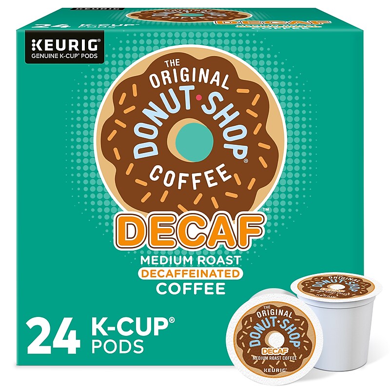The Original Donut Shop Decaf Coffee Keurig® K-Cup® Pods, Medium Roast, 24/Box (5000341140) image 1