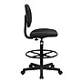 Flash Furniture Armless Fabric Drafting Stool with Footrest, Black (BT659BLK)~#|#~6237E548-582B-429A-B8C46C85F4ED5A67_sc7