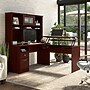 Bush Furniture Cabot 60"W 3 Position L Shaped Sit to Stand Desk with Hutch, Harvest Cherry (CAB045HVC)~#|#~6238EB67-1F61-416E-9A17155B987B997B_sc7
