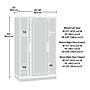 Sauder HomePlus 64"H Wardrobe Cabinet with 4 Shelves, White (442790)~#|#~623D6B0A-D84E-4EFE-9B5BFB32B450D1F5_sc7