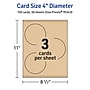 Avery Matte General Use Blank Cards, Kraft Brown, 150/Box (95343)~#|#~623EBBB6-D536-4228-A47EAB6672A471B4_sc7