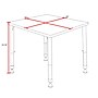 Regency Kee Adjustable Square Activity Table, 30" x 30", Height Adjustable, Cherry (TB3030CHAPBK)~#|#~6241AE1E-8DBE-45FB-807D97B8D4C9A924_sc7