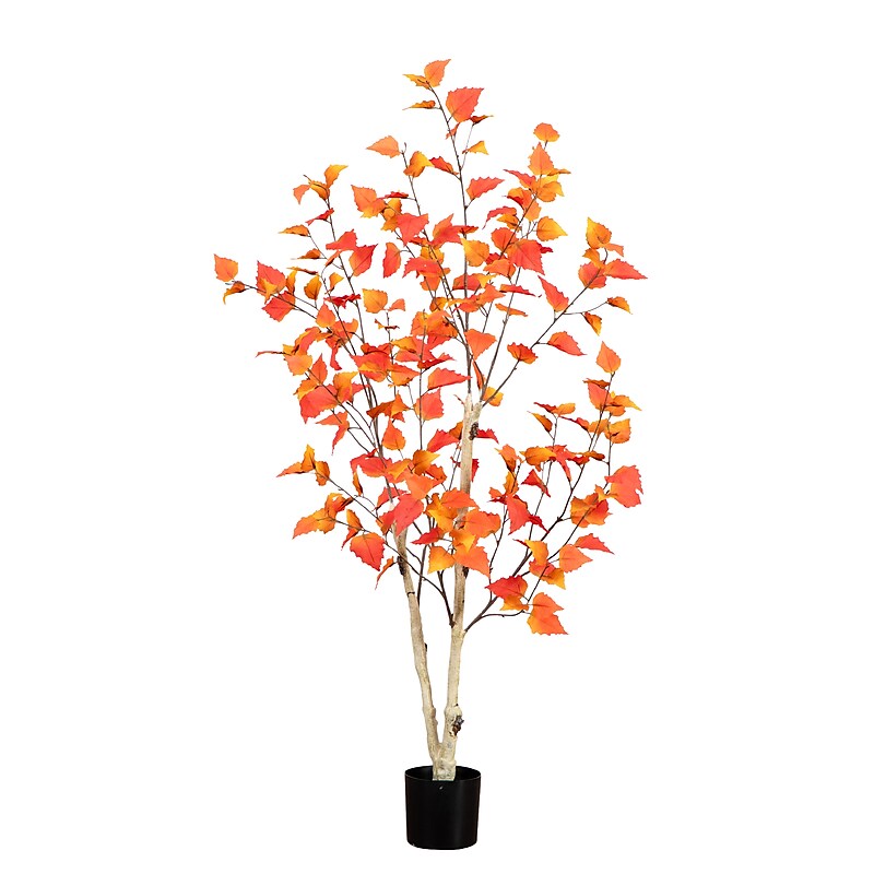 Nearly Natural 4' Autumn Birch Artificial Fall Tree (T4803) image 1