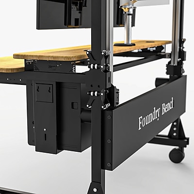 VersaDesk Foundry Bench 60"W Electric Adjustable Standing Desk