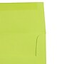 JAM Paper A2 Booklet Envelope 4 3/8" x 5 3/4", Ultra Lime Green, 100/Pack (WDBH610d)~#|#~6244AD65-31F5-45CA-94F23B7E4294044F_sc7