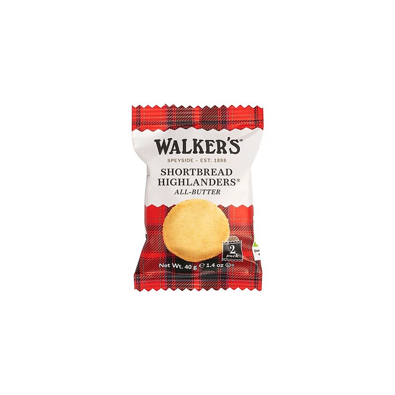 Walker's Shortbread Highlanders All-Butter Shortbread Cookies, 1.4 oz, 18/Pack (WKR01176) image 1