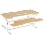 Mount-It! 38"W Rectangular Adjustable Mixed Materials Standing Desk Converter, Maple Woodgrain (MI-15007)~#|#~624546A2-EF5A-4910-911C4758EDC44F30_sc7