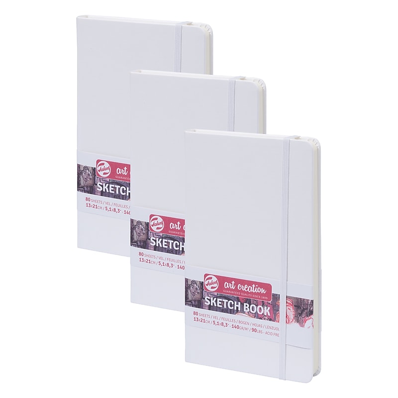 Talens Art Creation 5.1" x 8.3" Sketch Book, 80 Sheets/Book, 3/Bundle (TLN9314102M-3) image 1