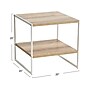 Household Essentials Jamestown 19.8"W x 19.8"D Laminate Side/End Table, Coastal Oak/White (8228-1)~#|#~62545257-9AB2-4314-92B87FF0062FD4AD_sc7