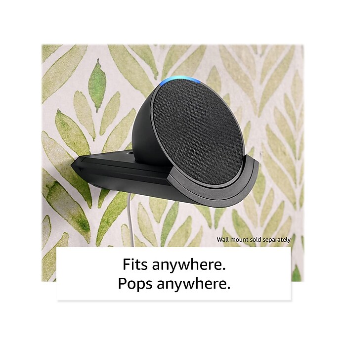 Amazon Echo Pop Bluetooth/Wi-Fi Wireless Smart Speaker with Alexa