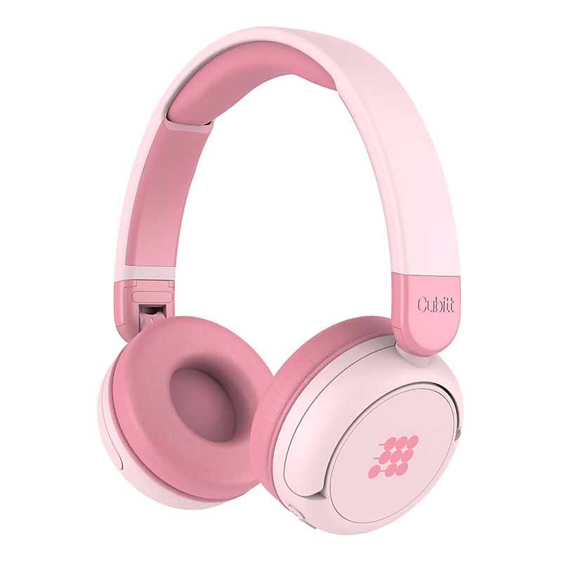 Cubitt Jr. Wireless Active Noise Canceling Over-Ear Headphones, Bluetooth, Dreamy Pink (CTANCJR-5) image 1