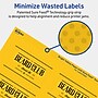 Avery Laser/Inkjet Rectangle Multipurpose Labels, 2" x 3", Bright Yellow, 160/Pack (94237)~#|#~62613DEB-E305-430D-9AB3C8C0E1DFE9CD_sc7