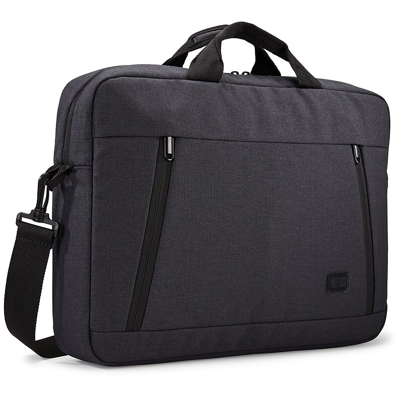 Case Logic Huxton Expandable Polyester Attache, Laptop Compatible, Black (3204653) image 1