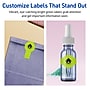 Avery Printable Decorative Edge Multipurpose Labels, 1.5" x 3.5", Bright Green, 200/Pack (94122)~#|#~626888E0-1AF8-413B-A42322FE960431CA_sc7