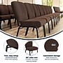 Flash Furniture Advantage Signature Elite Fabric Church Chair, Java (PCRCB106)~#|#~626BDC33-8F45-42AC-A528B44D10933868_sc7