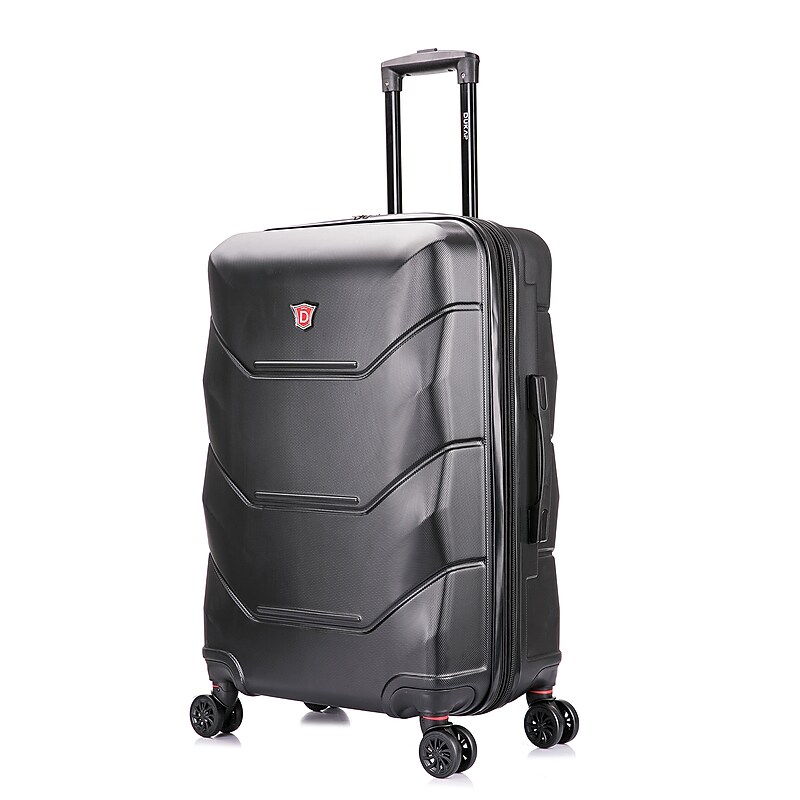 DUKAP Zonix 26" Hardside Suitcase, 4-Wheeled Spinner, TSA Checkpoint Friendly, Black (DKZON00M-BLK) image 1