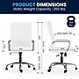 Flash Furniture Whitney Ergonomic LeatherSoft Swivel High Back Executive Office Chair, White/Chrome (GO2286HWH)~#|#~626DB46A-A286-456D-8BF4F8CF496052D9_sc7