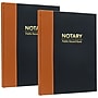 Global Printed Products Notary Public Record Book, 8.5" x 11", Black/Tan, 2/Pack (GPP-0094-A)~#|#~627144C1-C38D-4BF5-BF3CF51A56760C4E_sc7